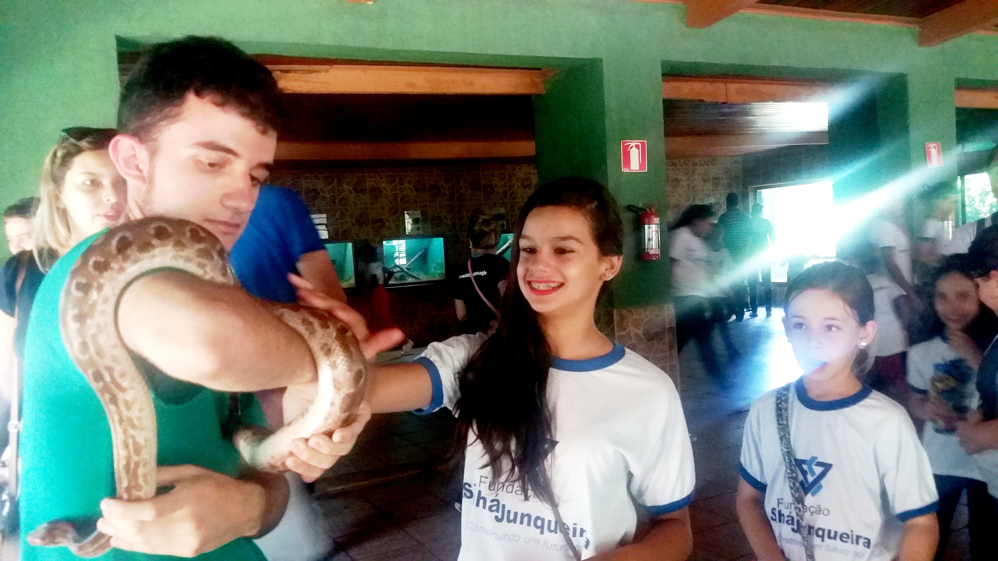 Répteis também foram apresentados aos jovens (Foto: Divulgação)